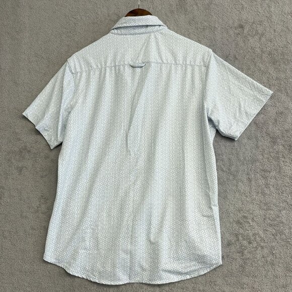 NWOT Jachs New York Men's Size M Geometric Short Sleeve Shirt Button up - Picture 2 of 10